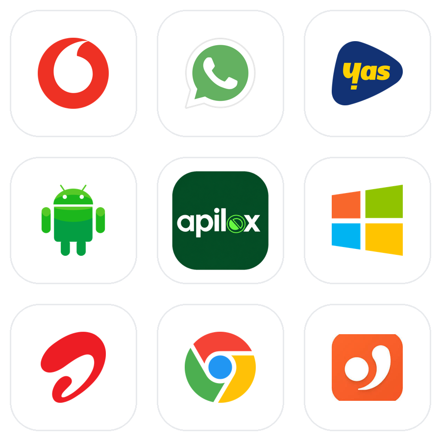 Apilox works with mobile money, WhatsApp, Android, Windows, Mac and the web